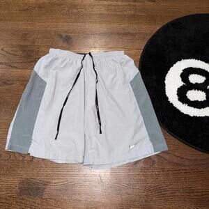 Nike Dri-Fit Gray Contrast Running Shorts Mens SM Vintage Y2K 90s Rare